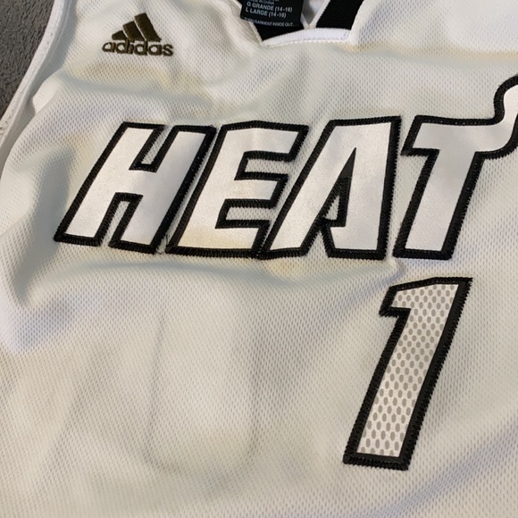 Miami Heat Chris Bosh White Out Jersey - Picture 5 of 6
